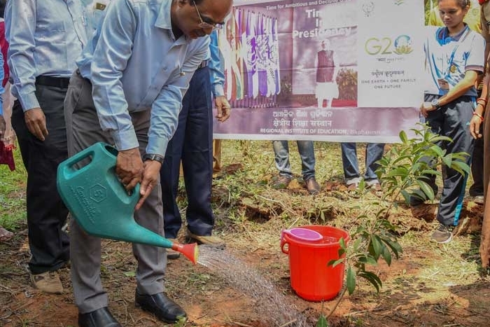 Plantation of tree for G-20 jan Bhagidari events